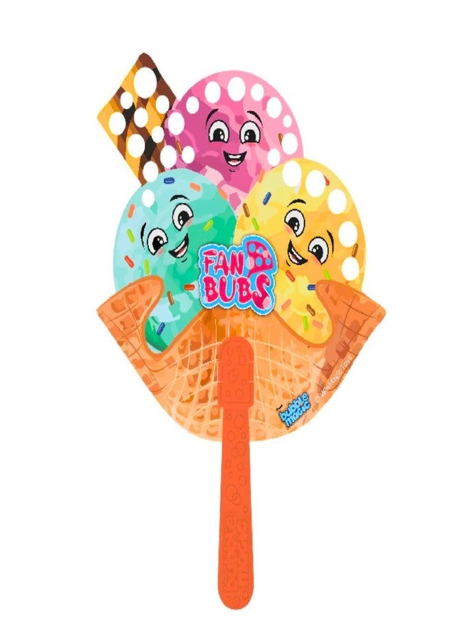 Bubble Magic Fan Bubs Ice-Cream Sundae, Bubble Solution with Hand Fan for The Kids 3 Year and Above, Multicolor, FB50014 - Image 3